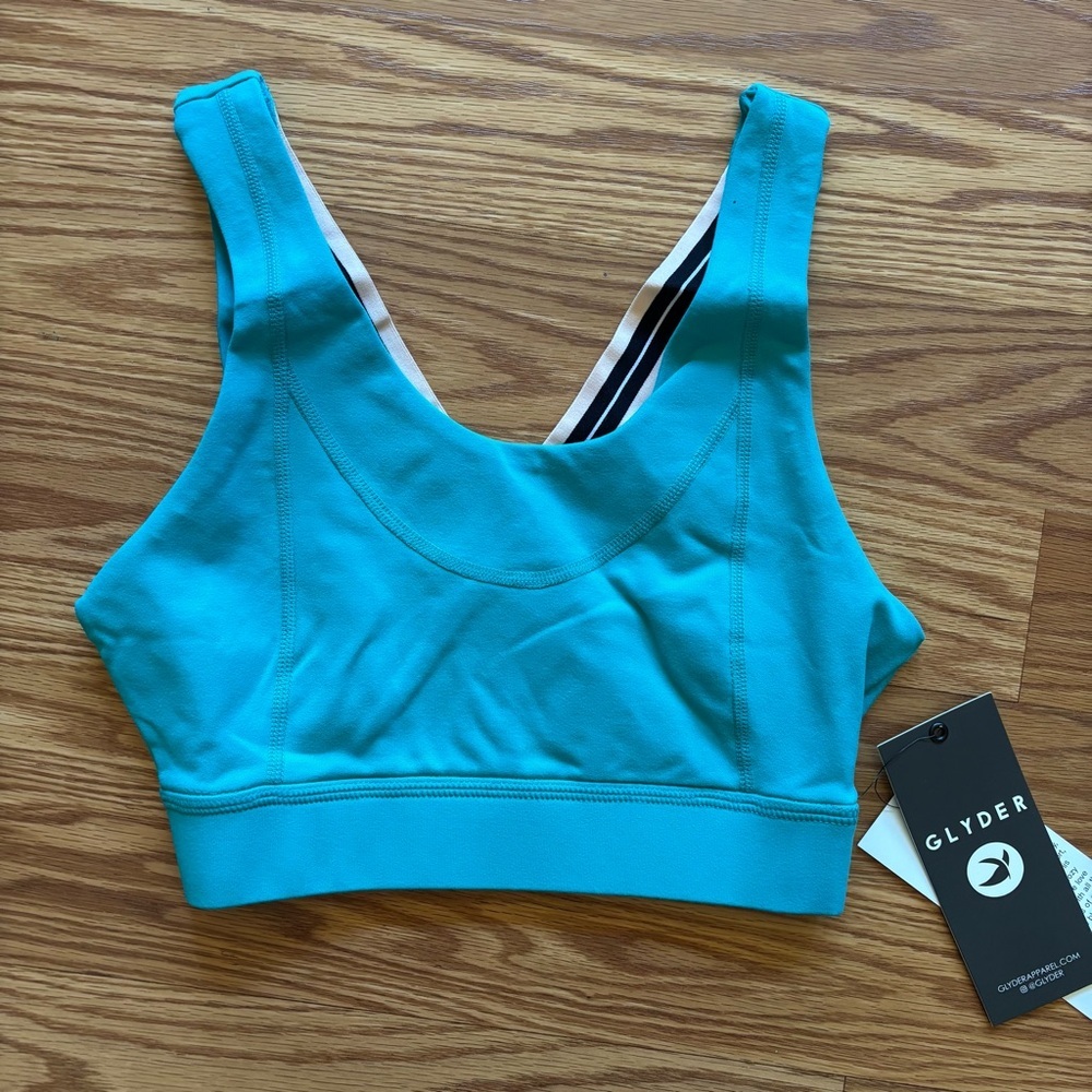NEW Glyder Size XS INCLINE Sports Bra‎ in Jade